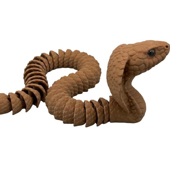 Snake Ornament Bold Design Snake 3D Printing Figure Dramatic Snake Statue Adult Stress Relief Fidget Toy