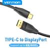 Кабель Vention USB C — DP 1.4, 8K, 60 Гц, кабель-переходник типа C — DisplayPort для Lenovo MacBook Pro, кабель для ТВ-монитора, кабель Type-C — DP