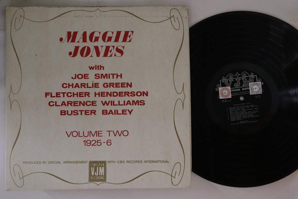 LP Пластинка MAGGIE JONES - Volume Two 1925-6 VLP25 VJM 1969 UK Jazz Used