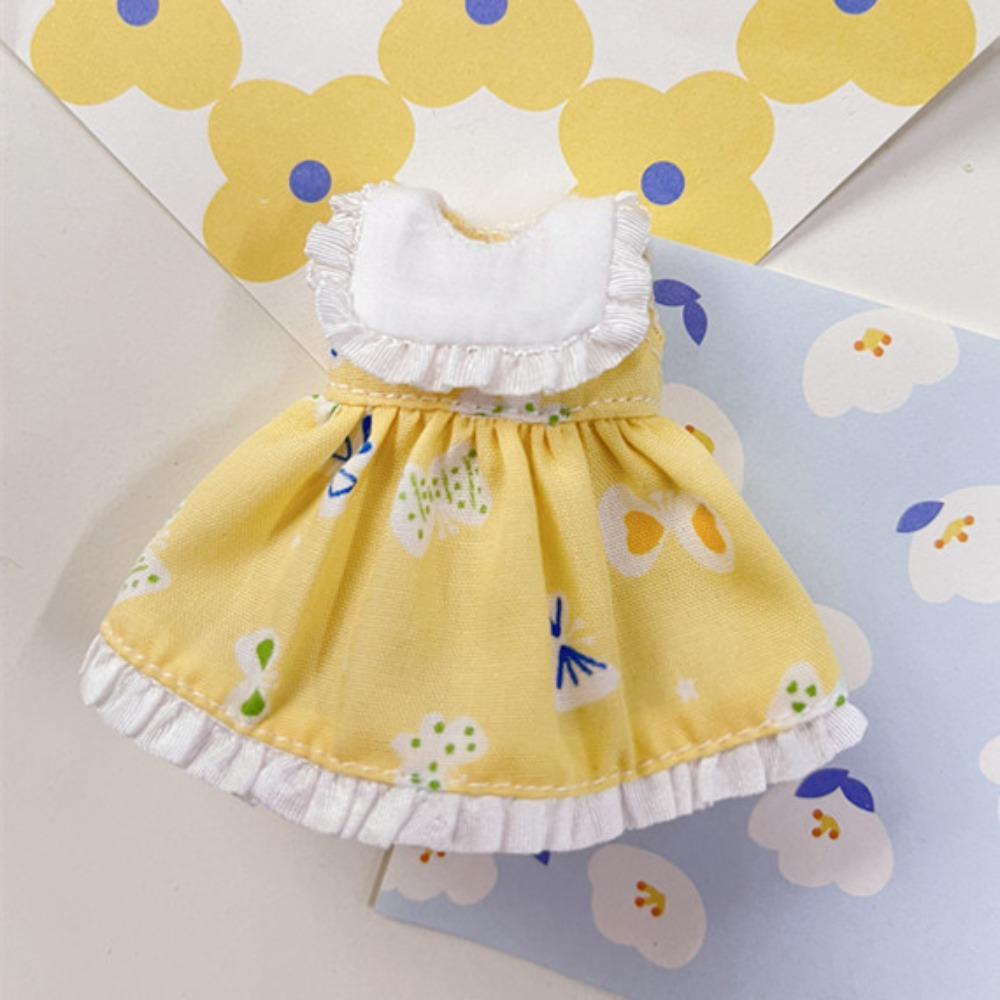 Ручная работа Печатные Платья Аксессуары 6 Стилей Наряды для Кукол Платья Модная Одежда для Кукол Юбка для Кукол 1/11 OB11 / для 1/12 BJD