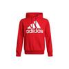 Adidas Мужская флисовая толстовка Essentials с принтом логотипа и шнурком, светло-алая GV0249