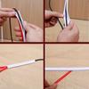 PVC Cable Tray Exposed Installation Self Adhesive Invisible Decoration Household Cable Network Cable Concealment Soft Tray