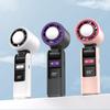Handheld Portable Cooling Fan 199-Speed LED Ice Folding Folding Neck Fan 4000mAh Ultra Long Life Suitable For Camping And Hiking