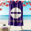 Custom Name Újpest FC Print Beach Towel, Large Soft Quick Dry Towel for Beach Camping Swimming_xia