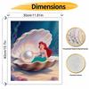 Disney digital oil painting art painting mermaid underwater pearl handmade diy home decorations