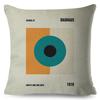 Nordic Polyester Throw Pillow Case for Sofa Minimalist Color Block Double Print Cushion Cover Decor Bauhaus Modern Pillowcase
