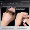 Portable Foundation Brush Set with Mirror Case - Travel Makeup Brush Kit