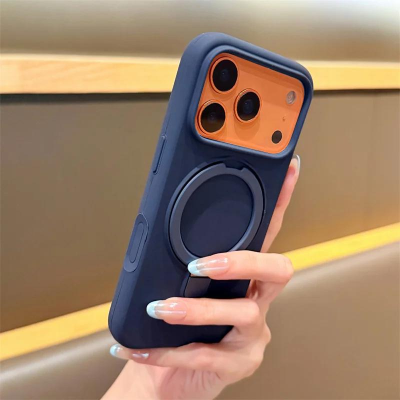 Матовый Невидимый Держатель Для Чехла Телефона Для Для Iphone 17 16 15 13 14 12 11 Pro Max Plus Ударопрочные Чехлы Для Для Iphone 17 Air