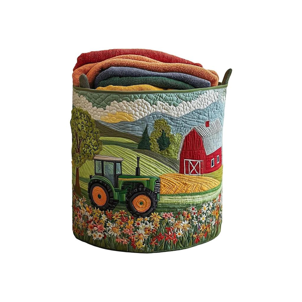 Quilted Laundry Storage Basket, And Suitable For Storing Dirty Clothes.