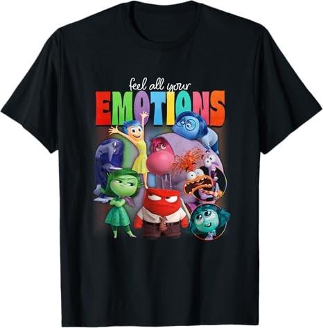 Pixar Inside Out 2 Почувствуй все свои эмоции Винтажная футболка