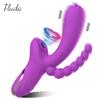 3 In 1 Clitoral Sucking Dildo Vibrator Female For Women G Spot Tongue Licking Clitoris Sucker Stimulator Sex Toys for Adult 18