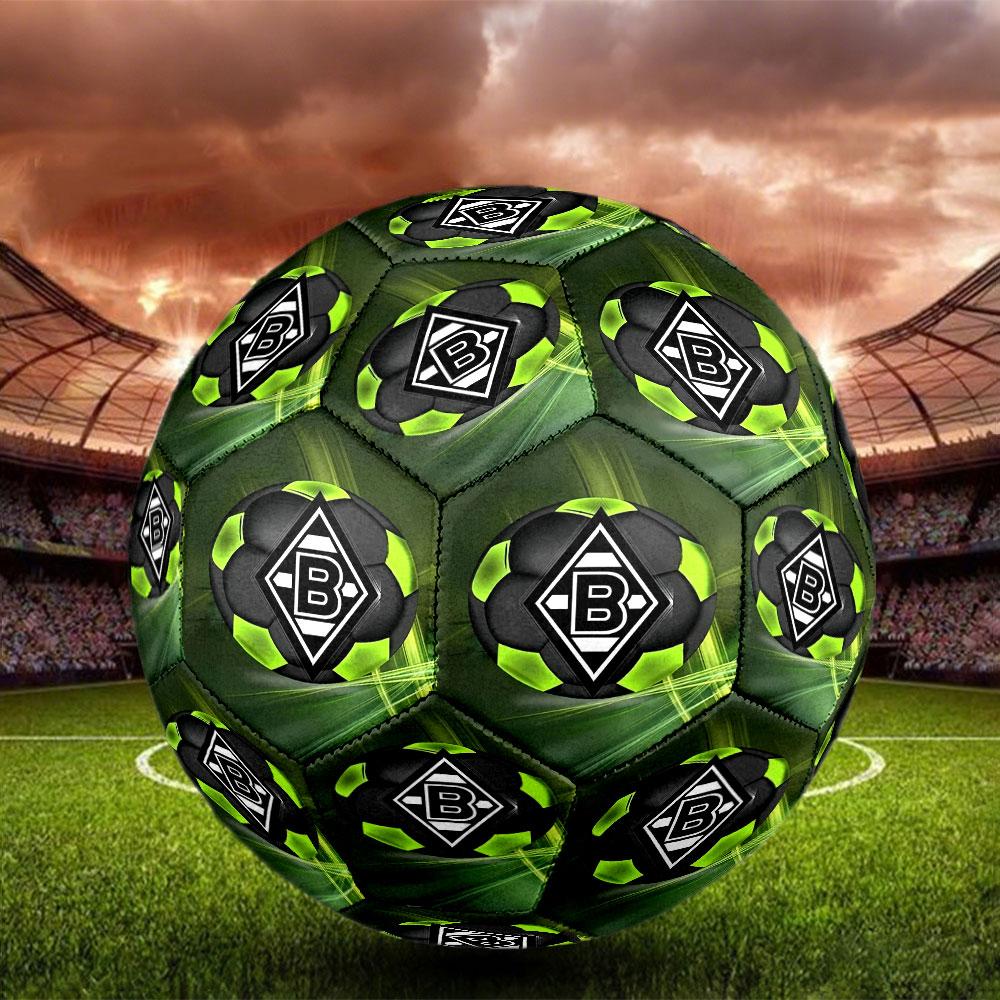Borussia Monchengladbach Print Size 5 Soccer Ball, Standard Match Football for Sports Game and Team Practice, Ideal Gift for Soccer Fans