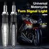 4 шт. мотоциклетные плавные светодиодные указатели поворота, индикаторы Янтарный/красный/белый поворотники, задний фонарь для мотоцикла, стоп-сигналы