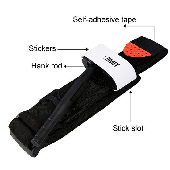 Тактический жгут с застежкой-лентой Легкий портативный универсальный одноручный медицинский боевой жгут для оказания первой помощи