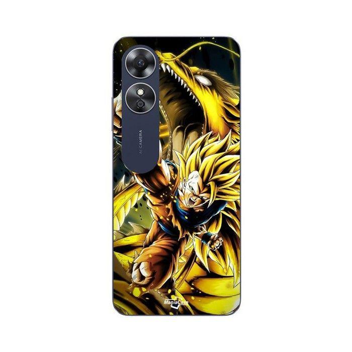 Coque pour Oppo A17 Son Goku Super Saiyan SSJ3 Attaque point Dragon