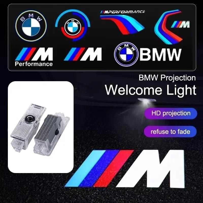 2/4Pcs LED Car HD Door Welcome Light For BMW E70 F15 E90 E92 E60 E61 E65 F01 F02 F10 F15 F30 F48 M5 G30 G38 X1 X2 X3 X4 X5 X6 M3 VL4