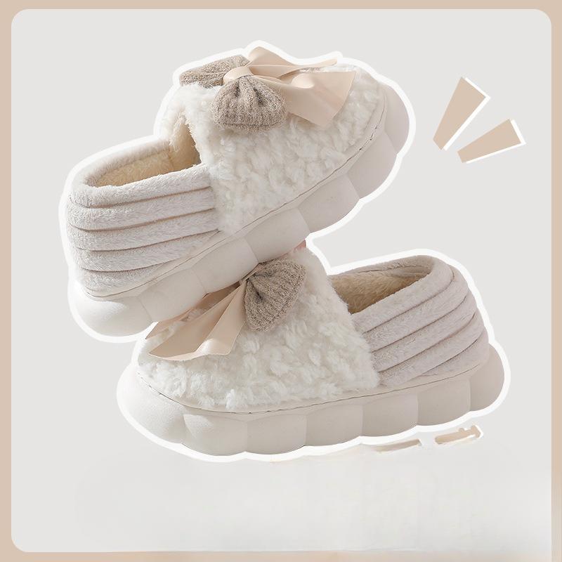 Женские утолщенные флисовые хлопковые туфли
