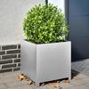 VidaXL Planter 50x50x50 Cm Galvanized Steel, Planter, Patio Planter, Flower Box, Outdoor Planter 851218