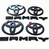 3 шт./комплект Значок на капот Значок на багажник Буквы Camry для 2024 2025 9-го поколения Toyota Camry НАКЛАДКА Модификация Глянцевый черный