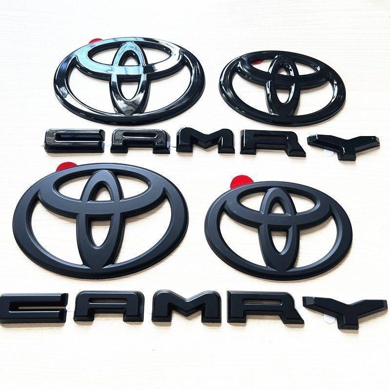 3 шт./комплект Значок на капот Значок на багажник Буквы Camry для 2024 2025 9-го поколения Toyota Camry НАКЛАДКА Модификация Глянцевый черный