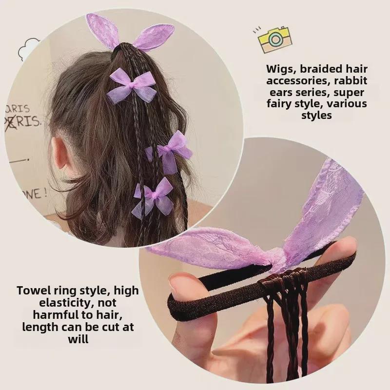 Очаровательный набор аксессуаров для волос в виде бабочек для девочек — включает в себя плетеные жгуты, резинки и повязки с бантами