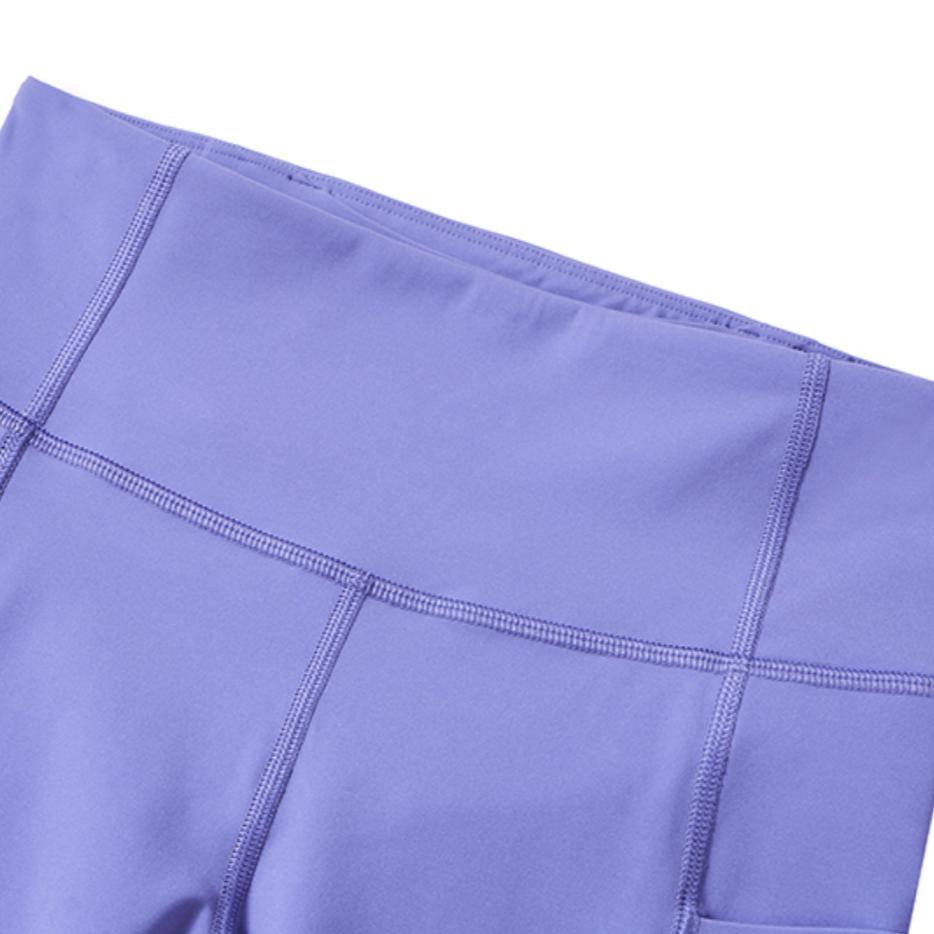 SAUCONY Однотонные спортивные леггинсы до щиколотки с высокой посадкой для женщин, светло-молочно-серый, фиолетовый SC1230002DY-PP36