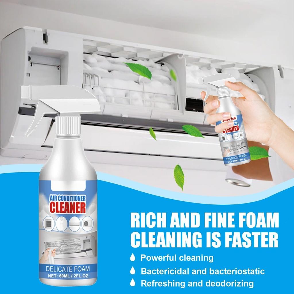 60 мл очиститель для кондиционера, бытовой кондиционер, подвесная машина, нет необходимости разбирать и мыть, чтобы удалить запах и удалить накипь, пенный кондиционер