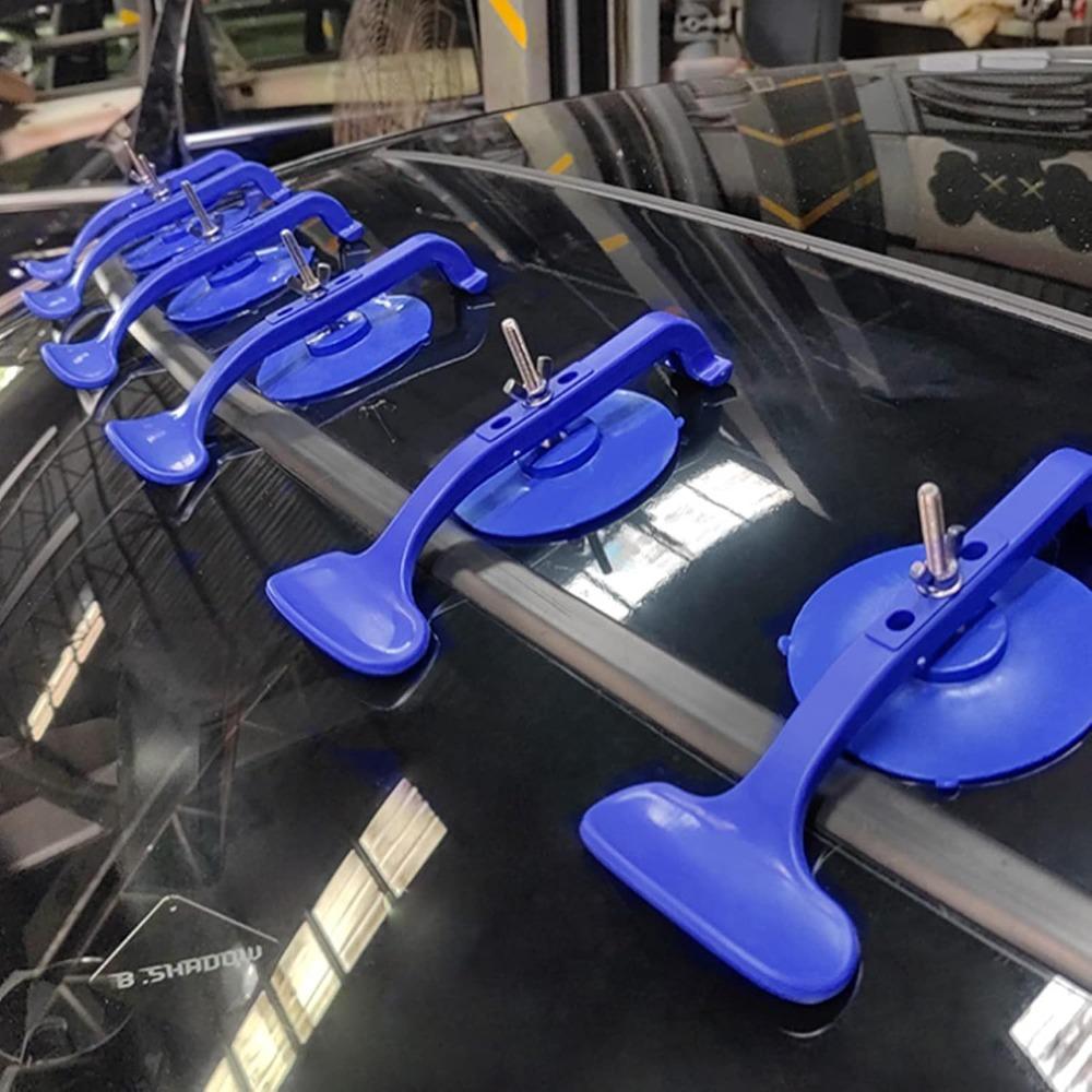 6PCS Plastic Handle Suction Clamp Blue Suction Cup Clamp Glass Repair Tool Maintenance Technician