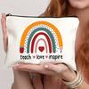 1pc Beautiful Rainbow Pattern Makeup Bag Travel Storage Bag