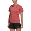 adidas Женские футболки Розово-красные с круглым вырезом Утепленные HK9136