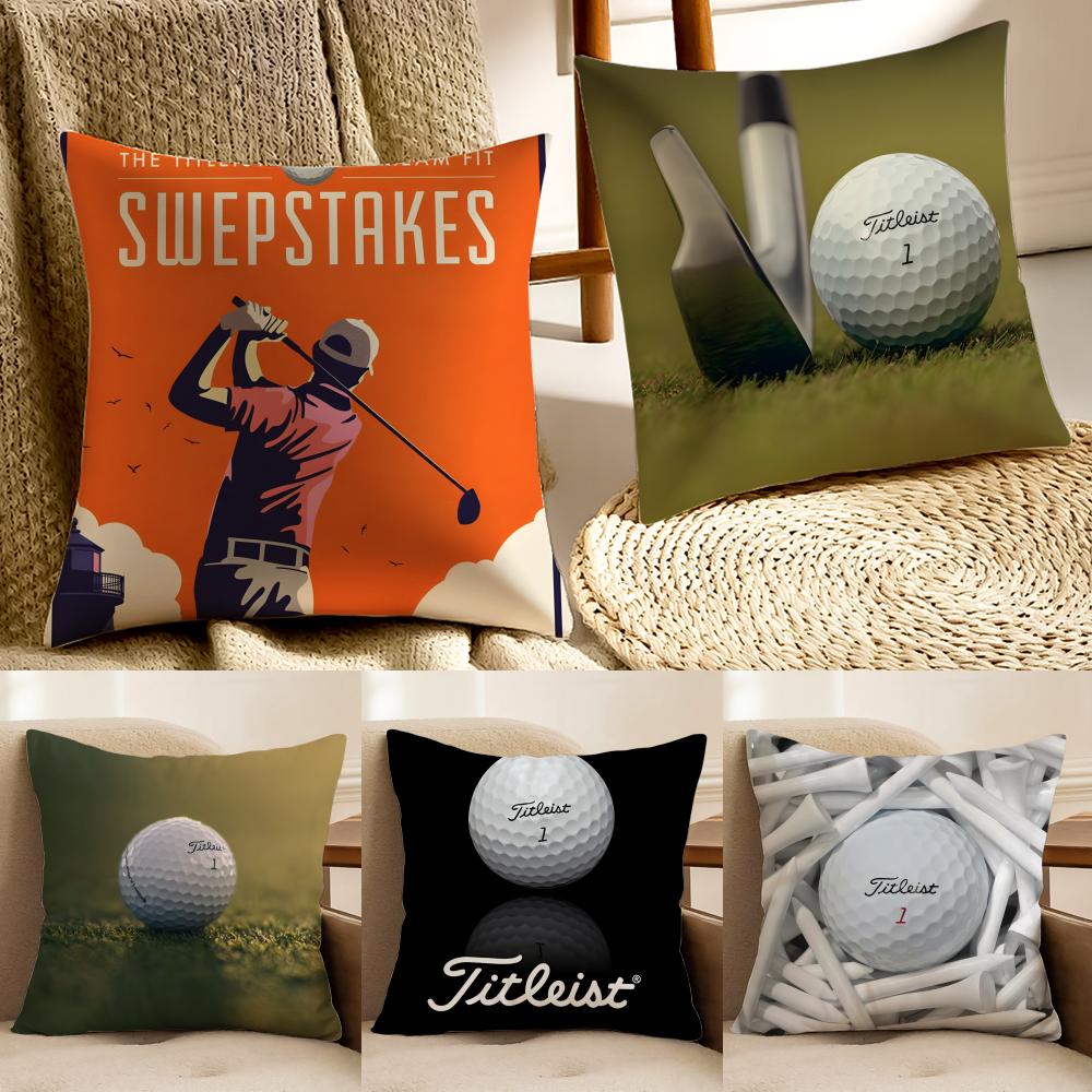 Popular Golf Sports TTitleistSFamous Cushion Cover Pillowcase Antidustmite living Room Sofa Decor Cushion Room