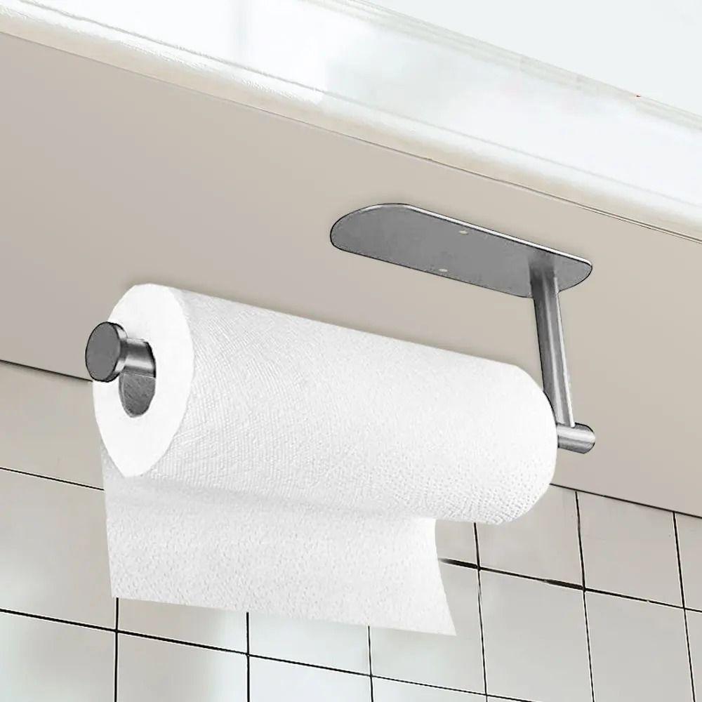 Self Adhesive Toilet Roll Paper Holder Stainless Steel Kitchen Napkin Holder Bedroom
