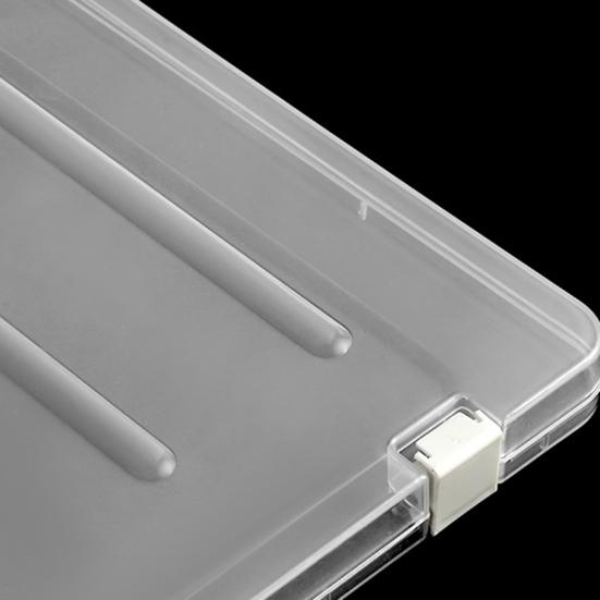 Коробка для файлов с крышкой Видимая конструкция с пряжкой Хорошая гибкость Легко чистится Пыленепроницаемый Прозрачный футляр для бумажных файлов формата A4 Офисные принадлежности