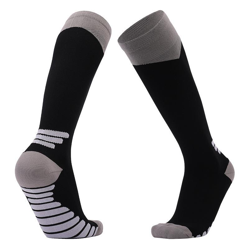 Male Spring and Autumn Thickened Outdoor Cycling Running Marathon High Elastic Lean Leg Pressure Long Socks