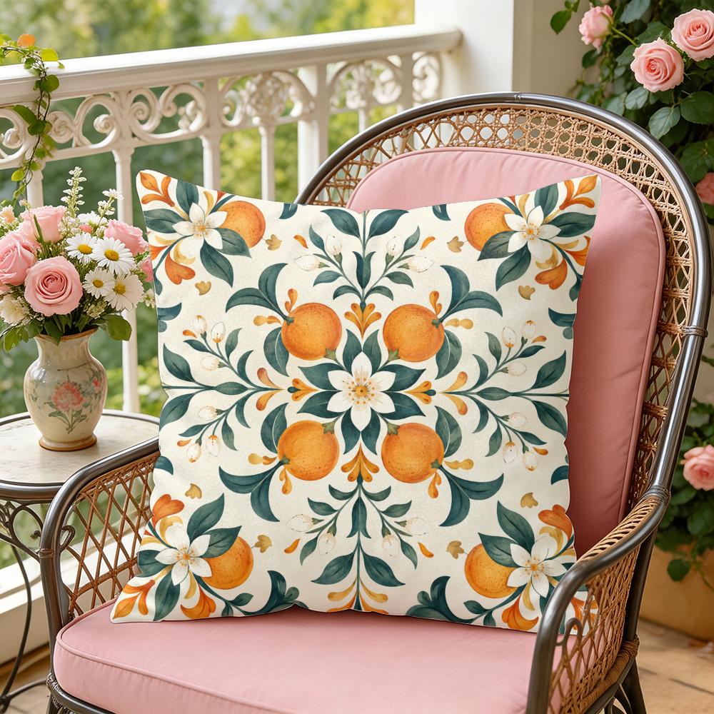 Boho Floral Pattern Cushion Cover Soft Plush Throw Pillow Cover DoubleSided Decorative Cushion Case Sofa Bedroom Home Decor