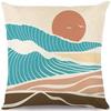 Summer Hot Style Ocean Style Pillow Beach Shell Pattern Blue Pillow Case Home Sofa Pillow Case Cushion Cover