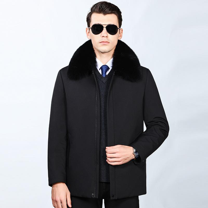 Зимняя куртка-пуховик мужская на гусином пуху Gall повседневная куртка утепленная и теплая