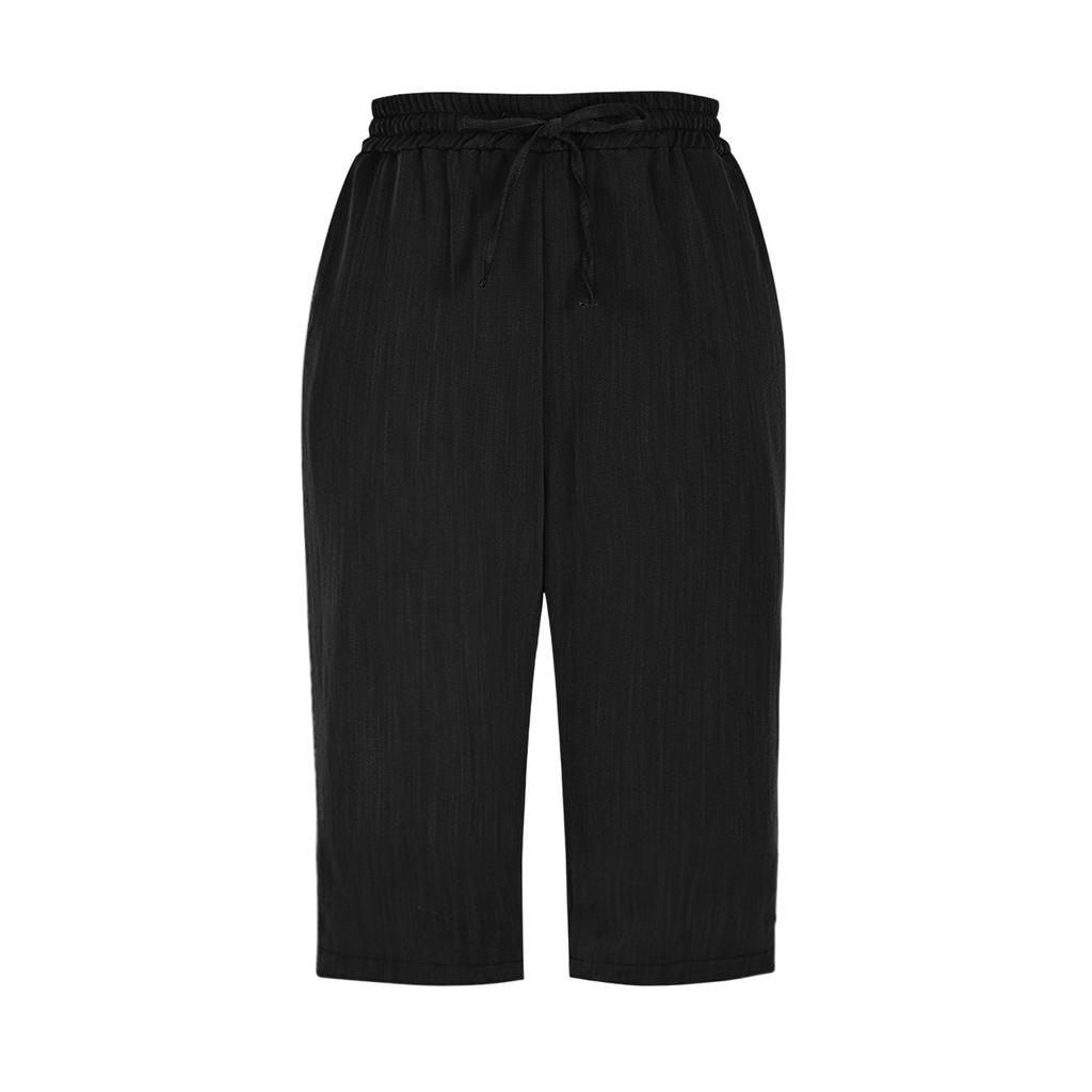 Женские летние шорты, свободные, повседневные, длиной до середины колена, удобные летние шорты с карманами