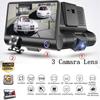 HD Car DVR 2/3 Camera Lens 4.0 Inch Rearview Mirror Dash Cam Camera Video Recorder Stream Media Player