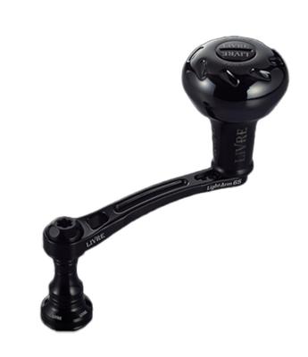 LIVRE 11711 LightArm 65 Серия B с ручкой EP37B для всех катушек Daiwa, Черный, LA65-KB37D1