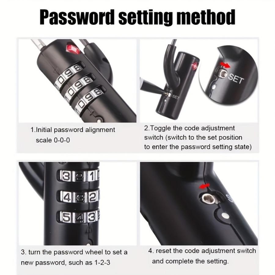 Портативный замок безопасности TSA для таможенного оформления за рубежом багажный кейс чемодан рюкзак пароль навесной замок