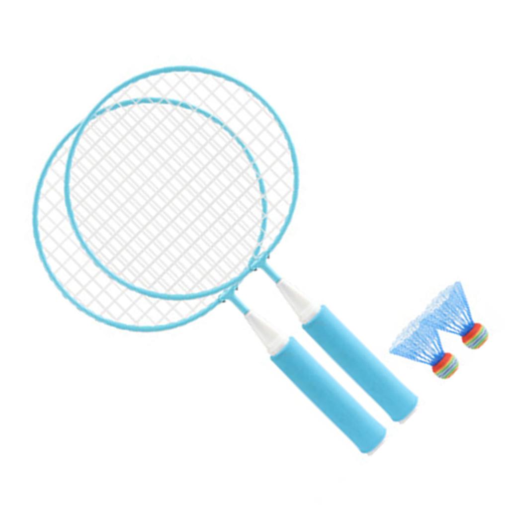 Children Badminton Racket Set Large Mesh Soft Anti Slip Handle Comfortable Grip Kids Badminton