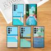 Чехол для телефона с рисунком Дэвида Хокни D-David Hockney для Samsung Galaxy S25 S24 S22 S23 Ultra S21 S20 Plus 5G Матовый Ударопрочный Чехол Полное Покрытие