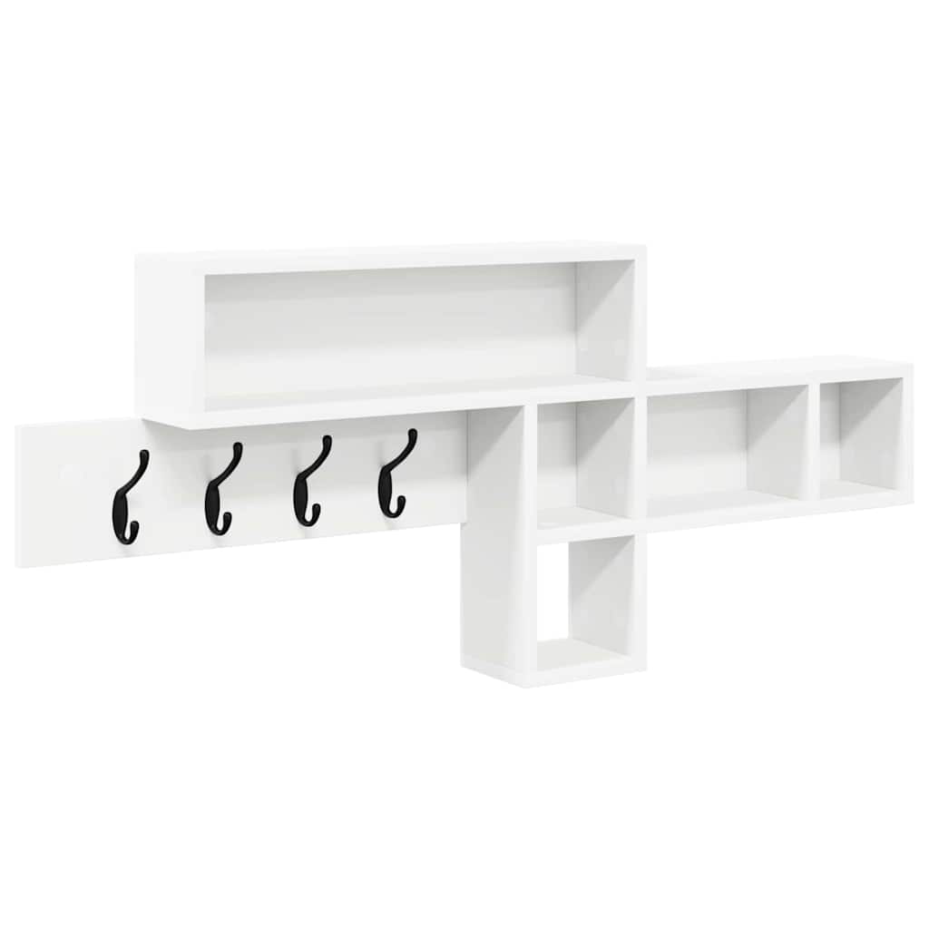 Wall mounted nightstand wall bracket White 100 x 12 x 43.5 cm