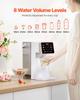 Instant Hot Water Dispenser, Countertop Boiling Water Dispenser with Adjustable 6 Temps & 8 Water Volumes, 101oz(3L) Removable Water Tank, Quick