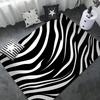 Черно-белый принт зебры напольный коврик в стиле ИНС мягкий коврик для пола в спальне для дома коврик для прачечной противоскользящие прикроватные коврики