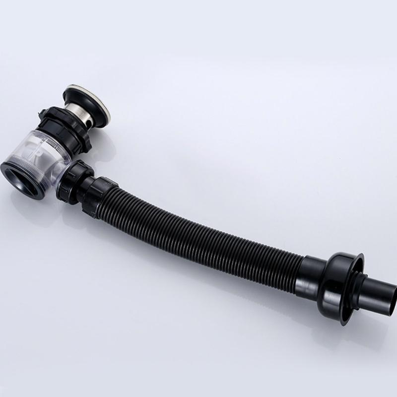 Слив для раковины Гофрированная труба Универсальная гибкая канализационная труба для раковины Сетчатый слив Шланг для слива