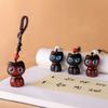 Lucky Blessing Cute Sandalwood Key Chains Wood Car Keyring Jewelry Findings Keychain Components