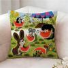 The LLittle Mole Anime Pillow Case Pillowcase Doublesided Printed Sofa Cushion Bedroom Headboard Pillow