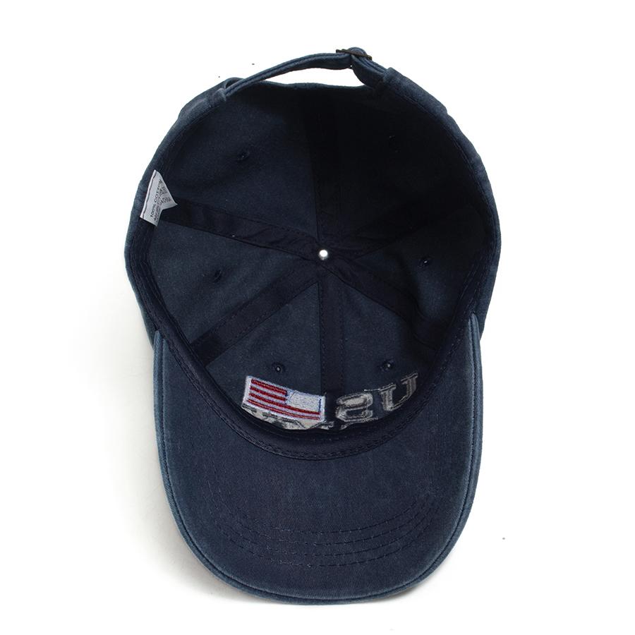 US Flag Embroidery Baseball Caps Vintage Washed Cotton Dad Hat Men Women Soft Top Outdoor Sun Hat Casual Patriotic Adjustable